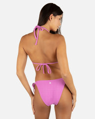 Wave Scrunch Cheeky Tie Side Bottom - Orchid
