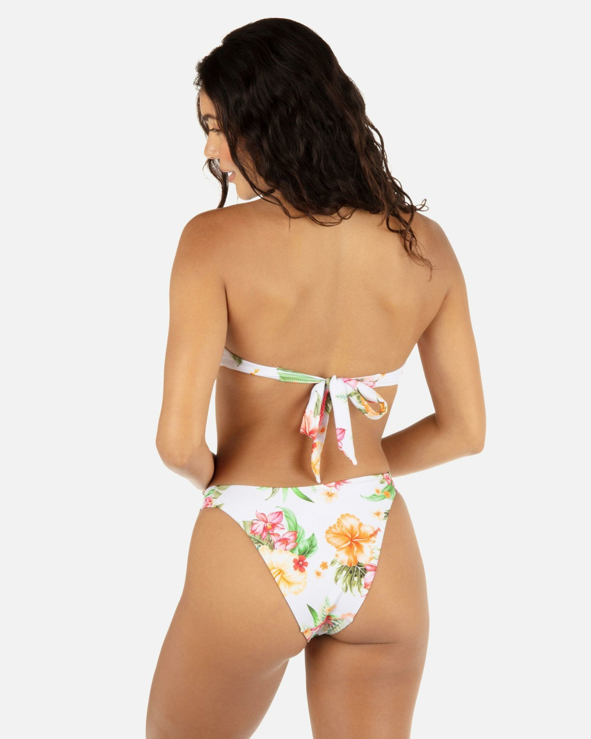 Malia Front Slide Cheeky Bikini Bottom - White