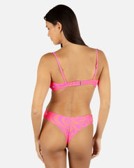 Trip Hop Scoop Front Bralette - Maraschino