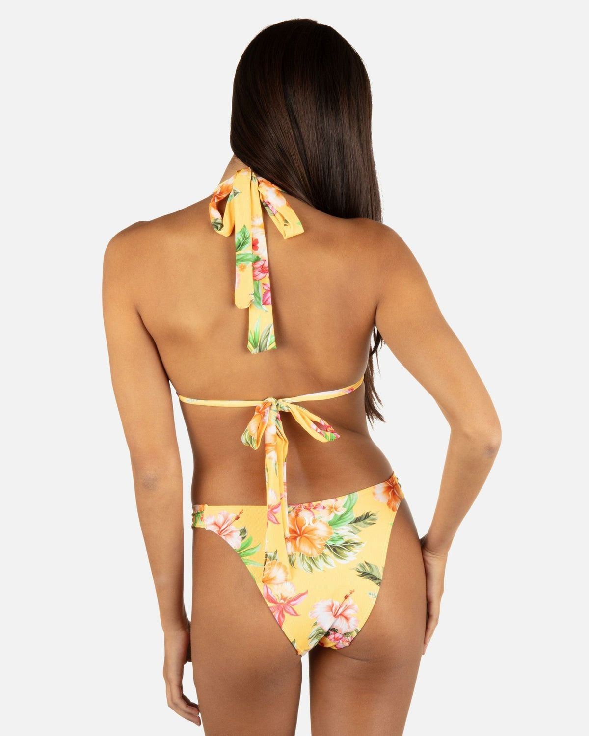 Malia Front Slide Cheeky Bikini Bottom - Sorbet