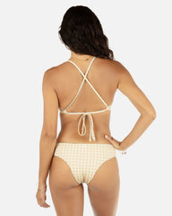 Retro Geo Reversible Cheeky Hipster Bikini Bottom - Chartreuse