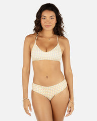 Retro Geo Reversible Cheeky Hipster Bikini Bottom - Chartreuse