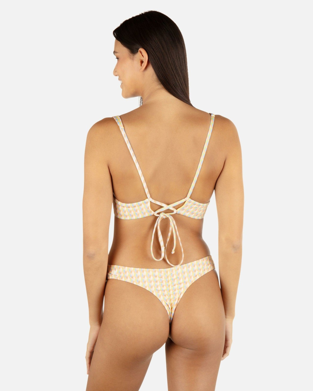 Retro Geo Underwire Bralette - Chartreuse