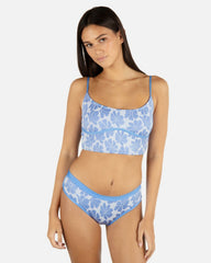 Pua Jacquard Crop Top - Cloud