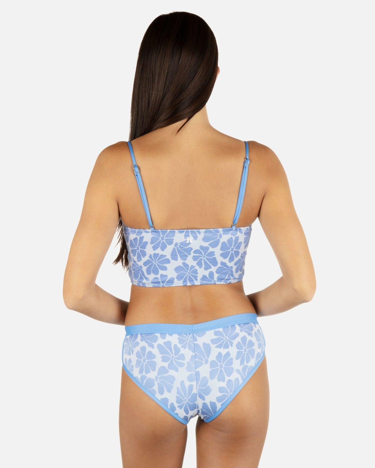 Pua Jacquard Crop Top - Cloud