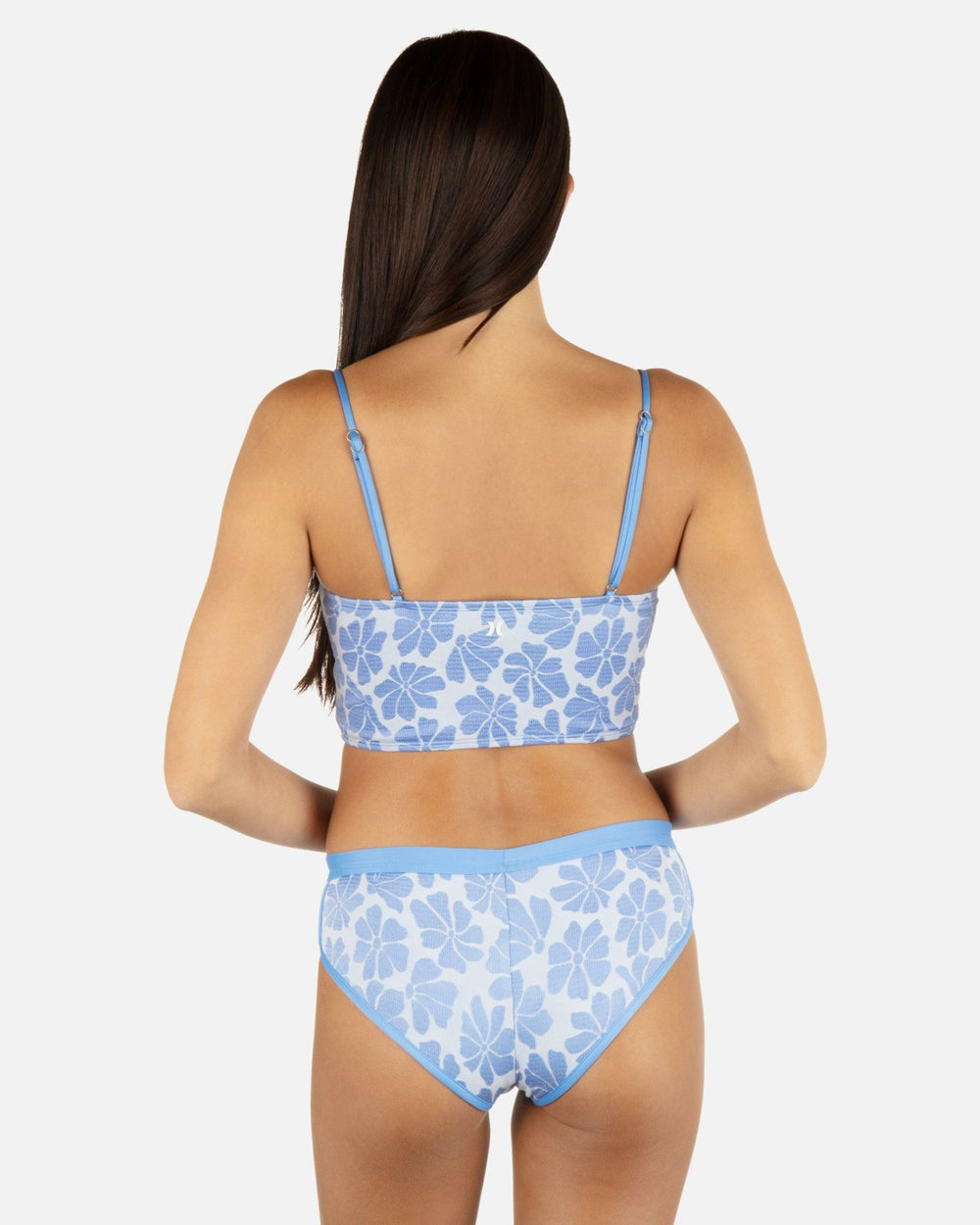 Pua Jacquard Crop Top - Cloud