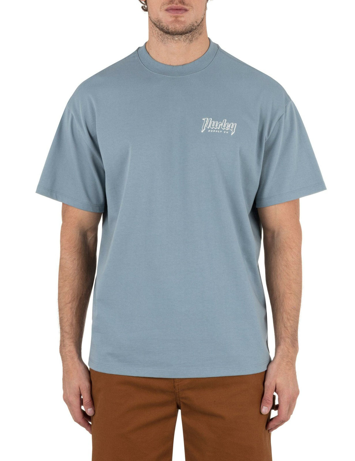 Built Outline Short Sleeve - Worker Blue