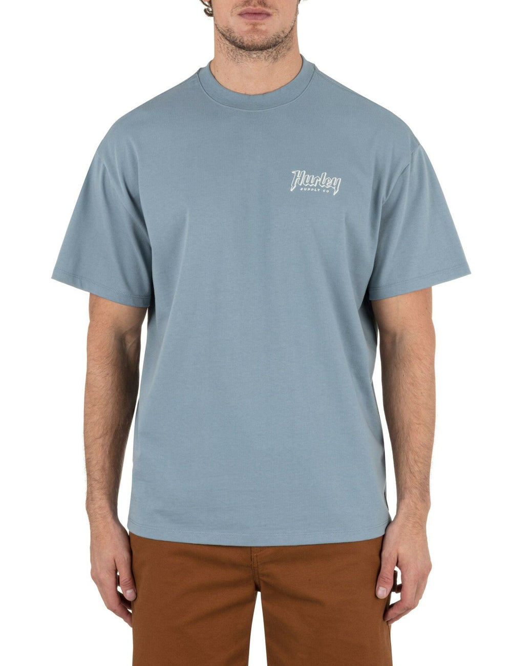 Built Outline Short Sleeve - Worker Blue