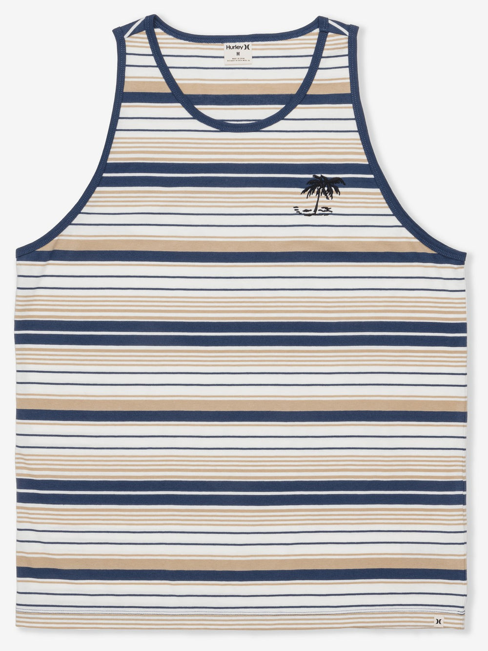 Naturals Stripe Tank - Hazelnut