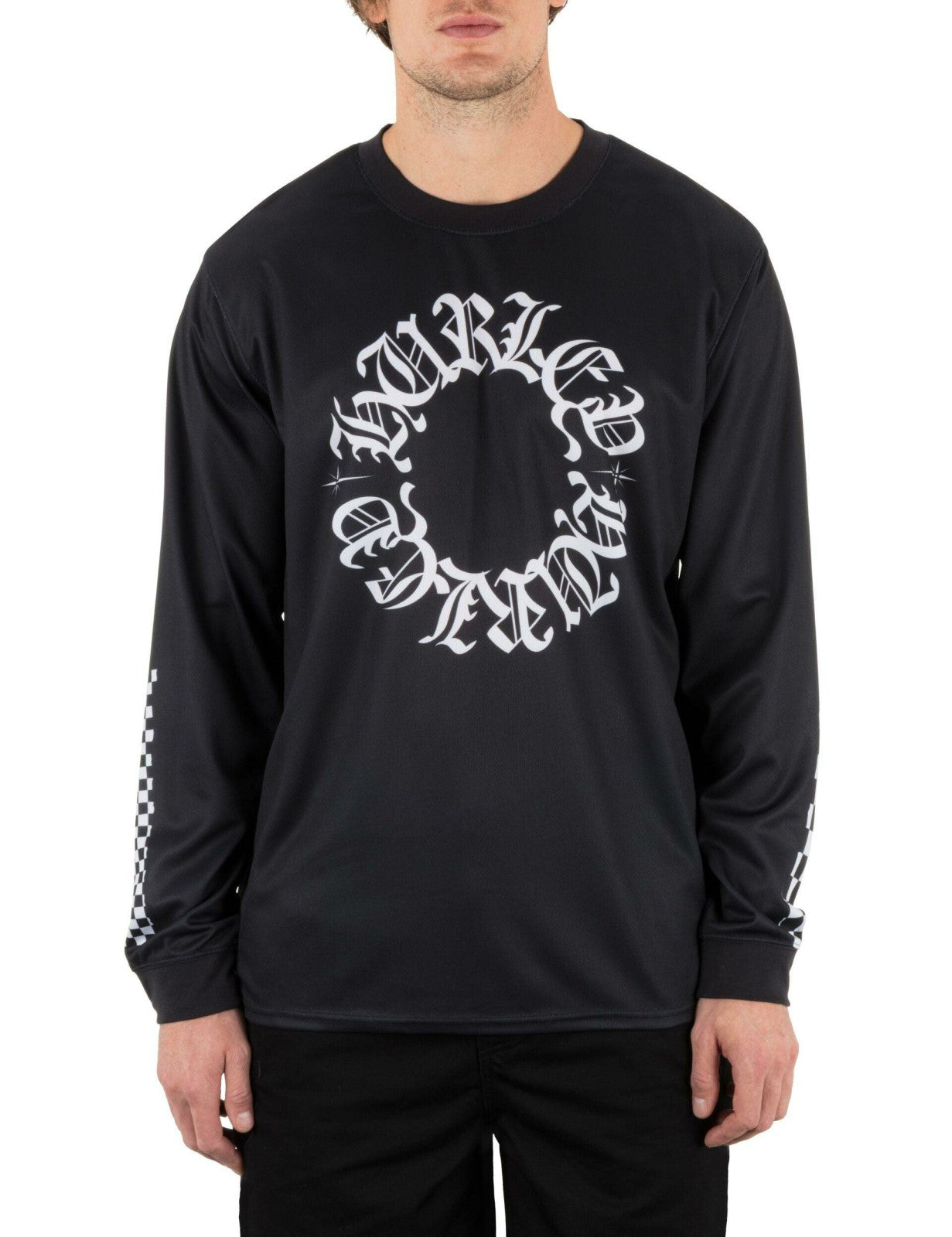Hurley x Travis Barker Check Out Long Sleeve Jersey - Black