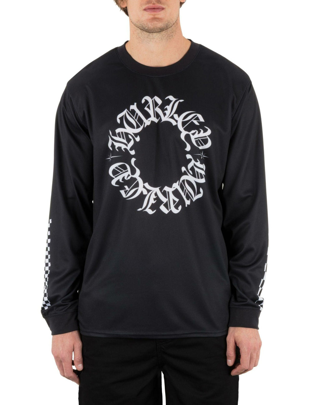 Hurley x Travis Barker Check Out Long Sleeve Jersey - Black