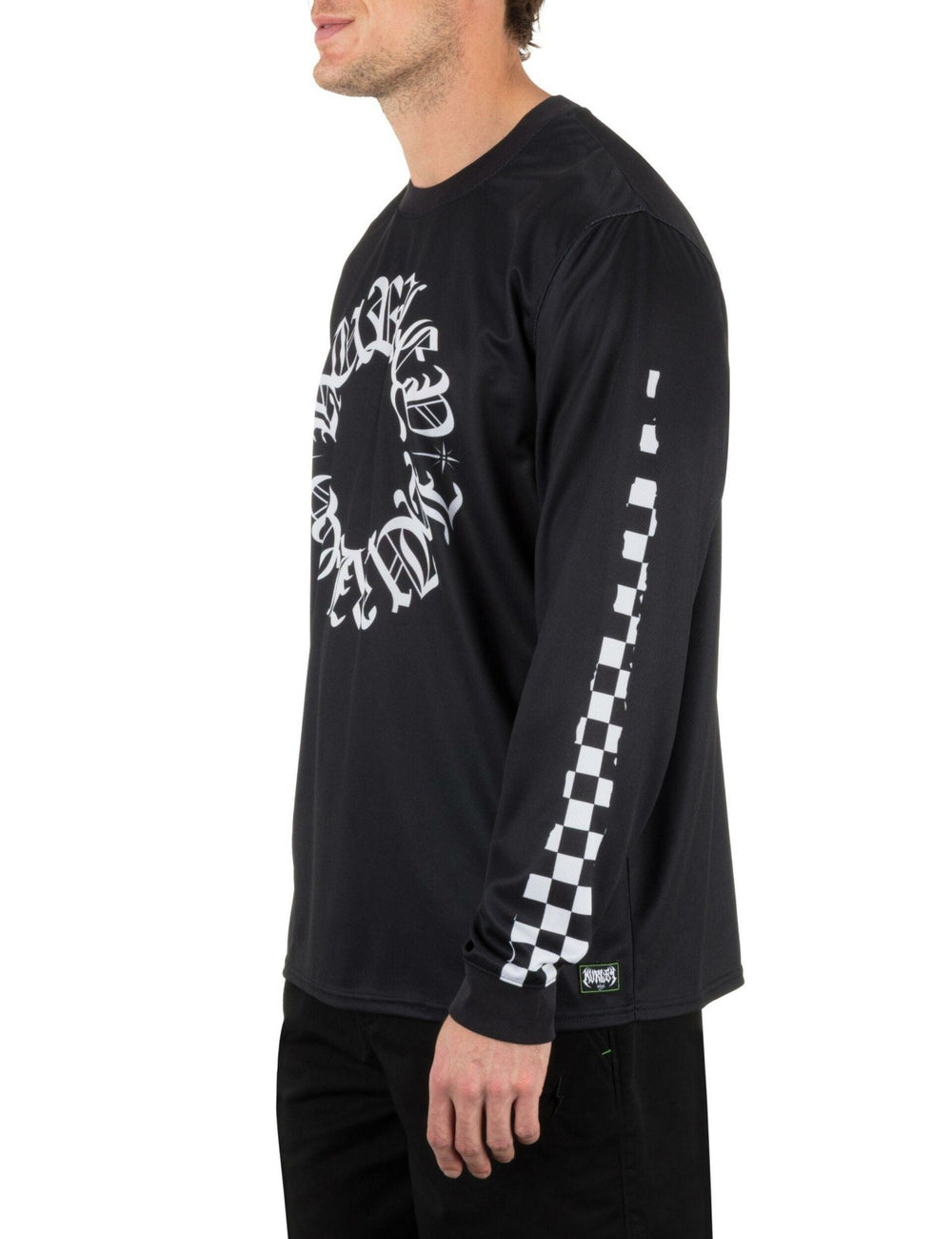 Hurley x Travis Barker Check Out Long Sleeve Jersey - Black