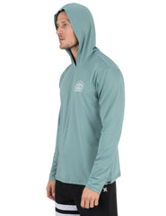 Hybrid UPF Hooded Long Sleeve - Artillery