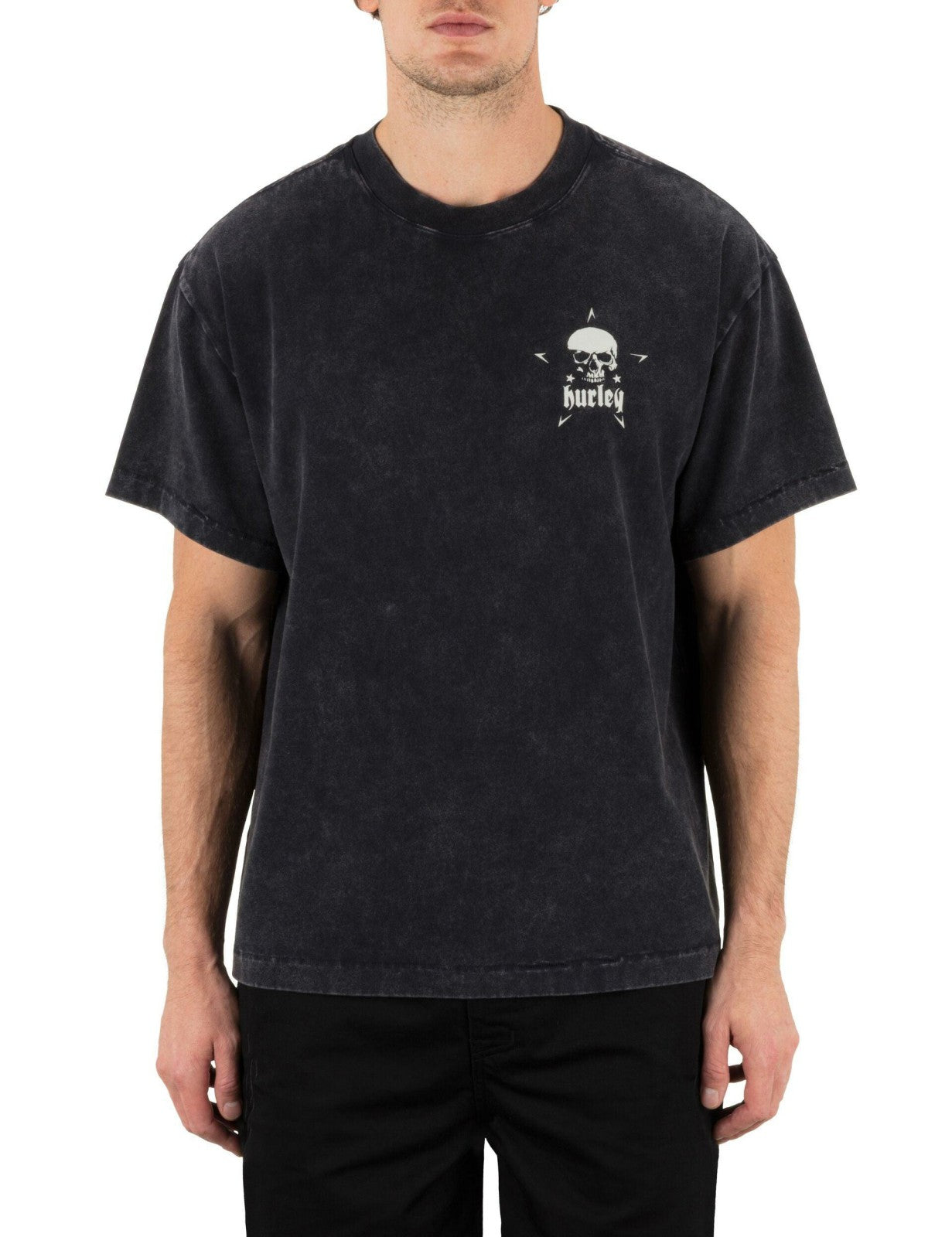 Hurley x Travis Barker Skull Island Short Sleeve - Black