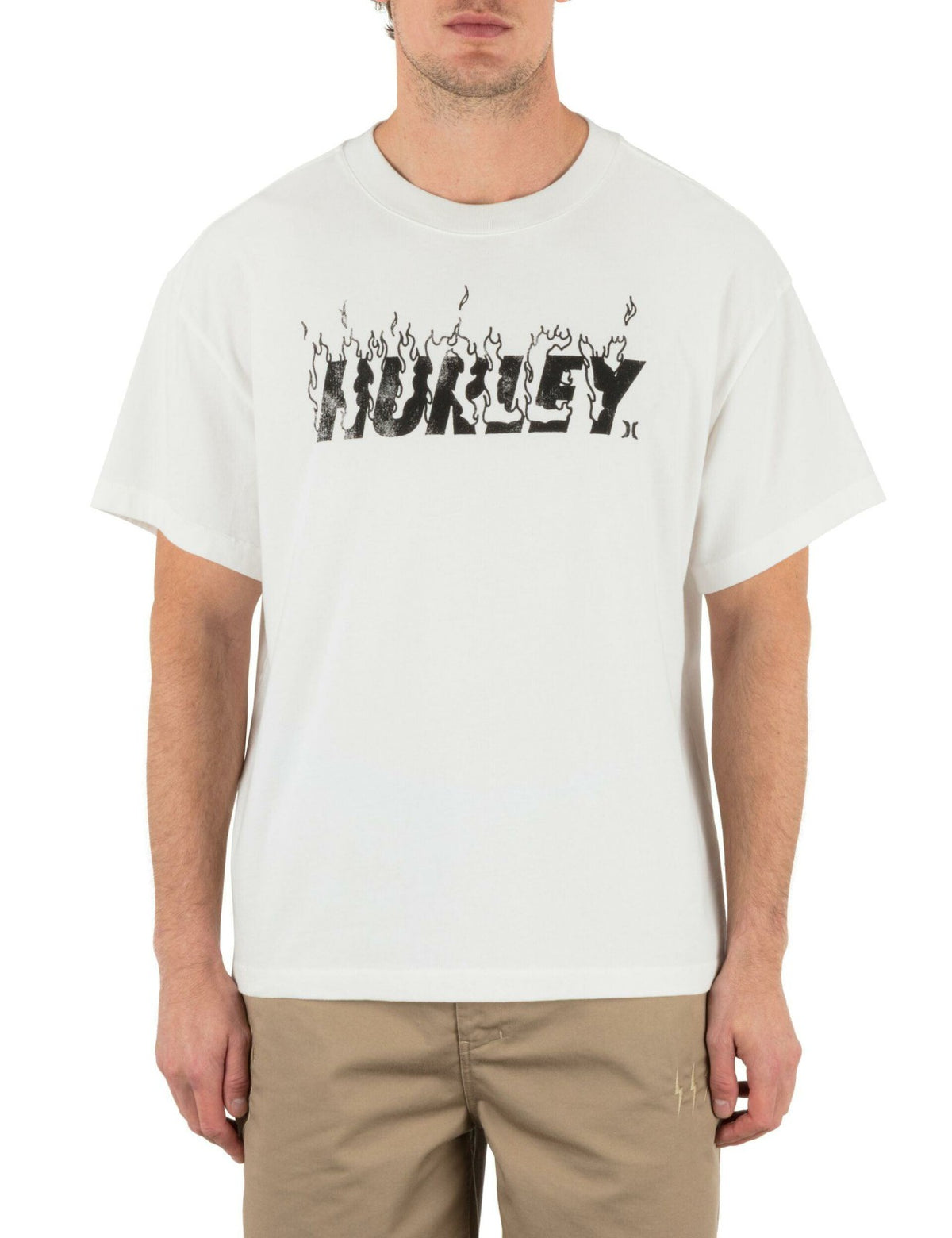 Hurley x Travis Barker Hurley On Fire Short Sleeve Tee - White