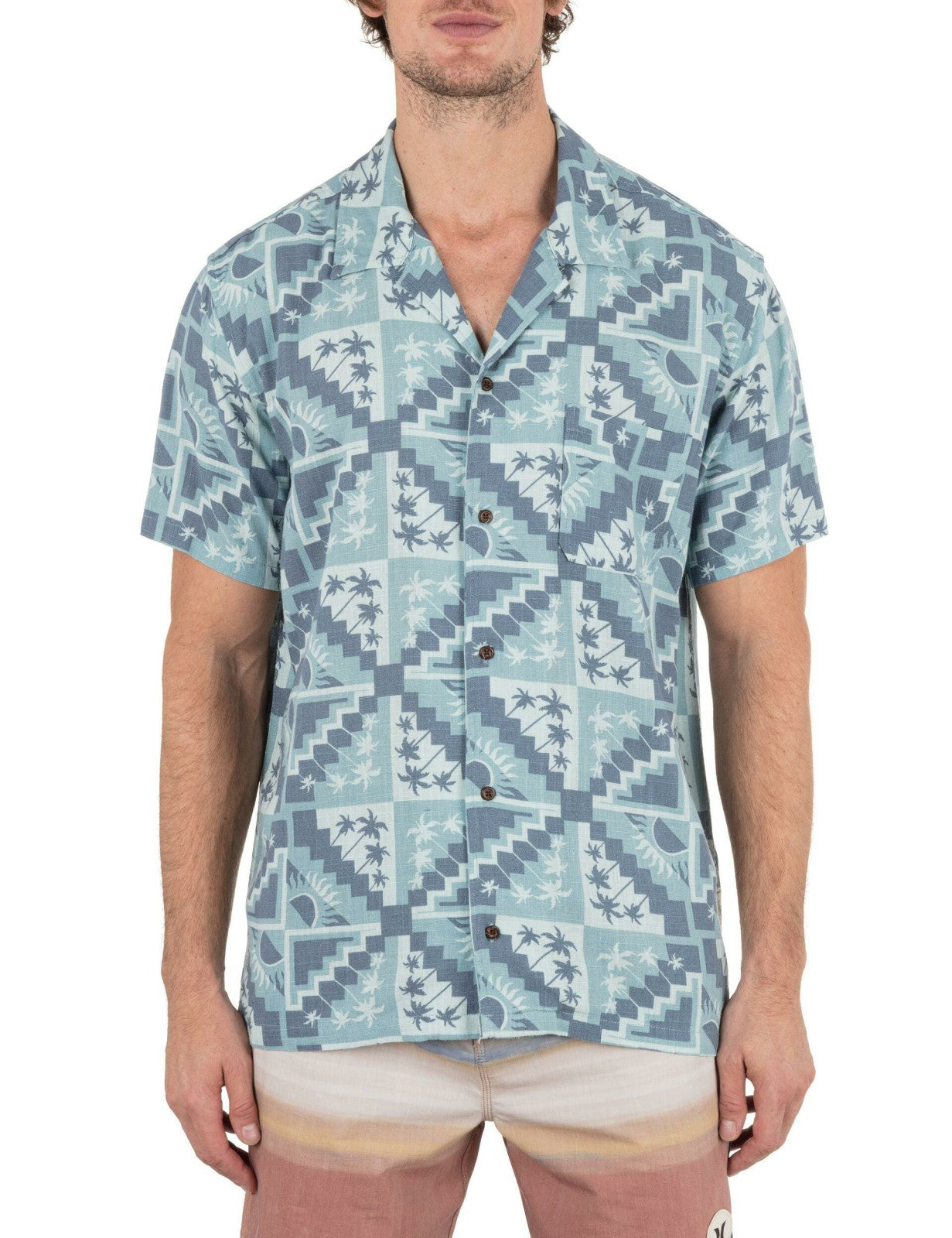 Laguna Camp Short Sleeve Shirt - Khaki Green