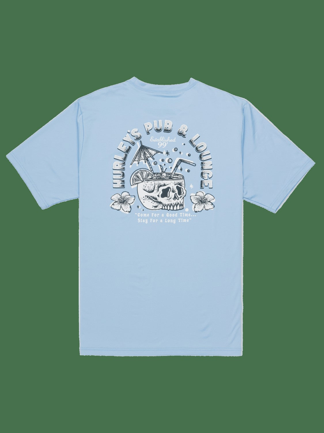 Hybrid UPF Short Sleeve Rashguard - Eiffel Blue