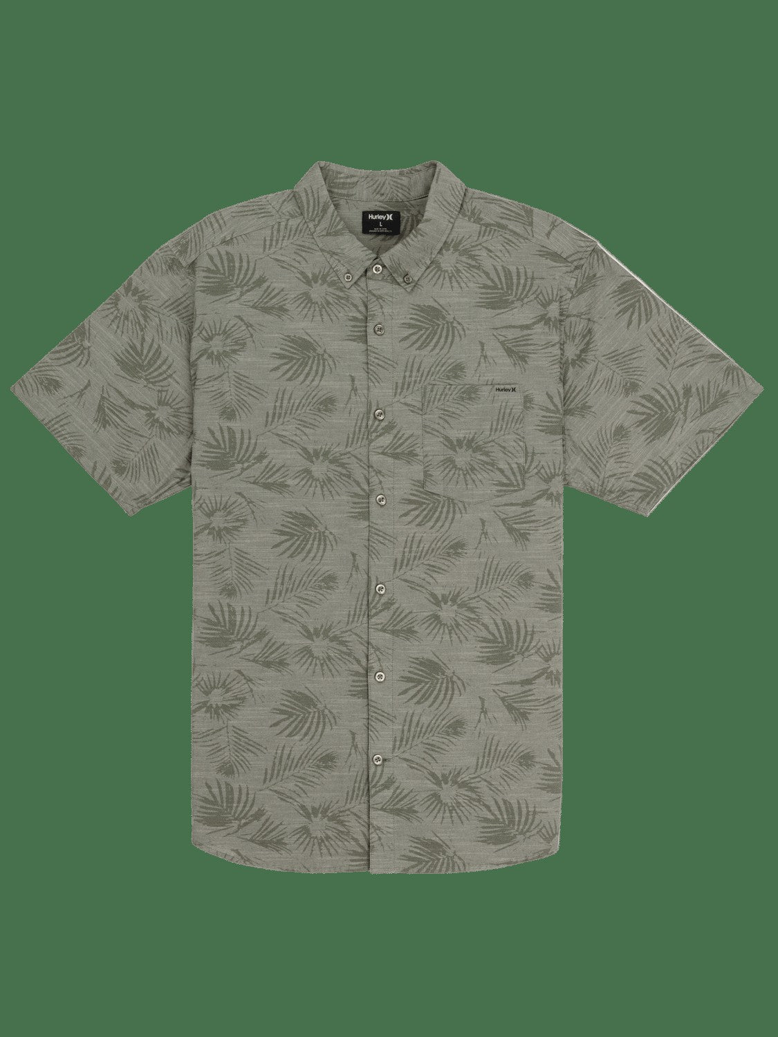 One & Only Stretch Print Short Sleeve Shirt - Rainforest