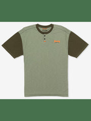 Merchant Short Sleeve Henley - Army