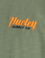 Merchant Short Sleeve Henley - Army