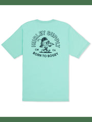 Born to Bogey Short Sleeve - Tropical Mist Heather