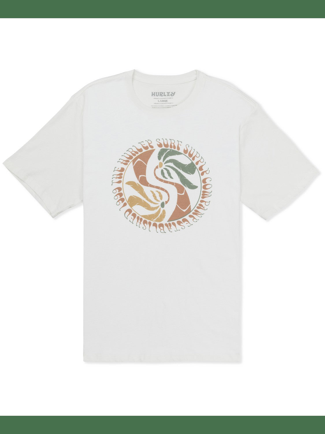 Yin Yang Palms Short Sleeve - Barely Bone