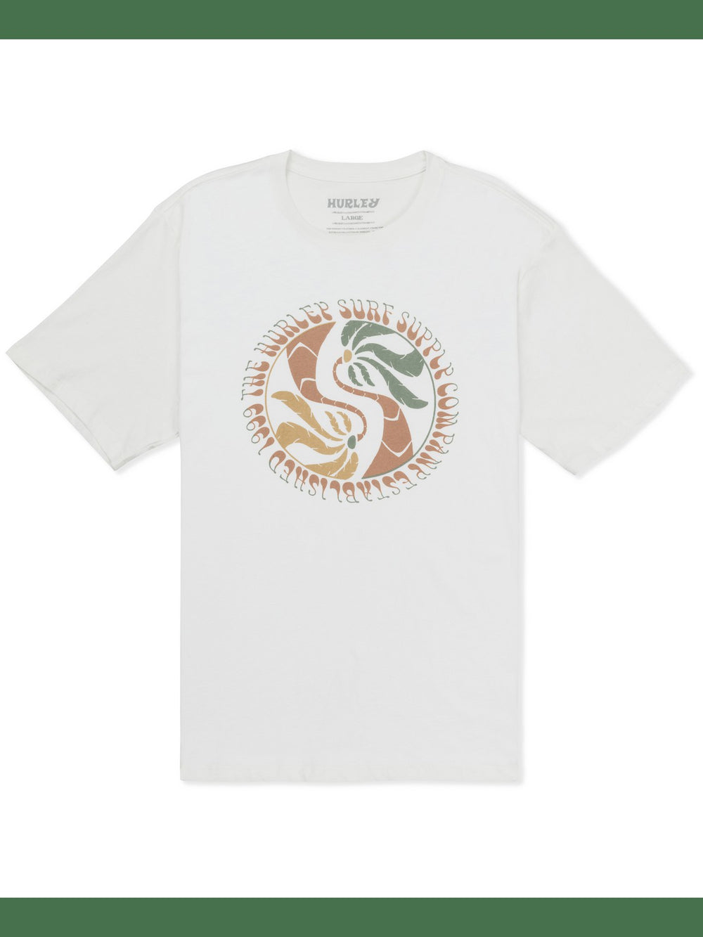 Yin Yang Palms Short Sleeve - Barely Bone