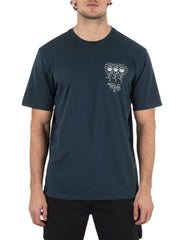 H2O Dri Skulls and Flowers Short Sleeve - Armored Navy