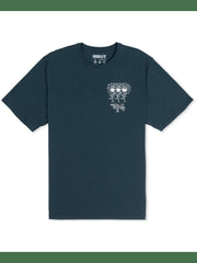 H2O Dri Skulls and Flowers Short Sleeve - Armored Navy
