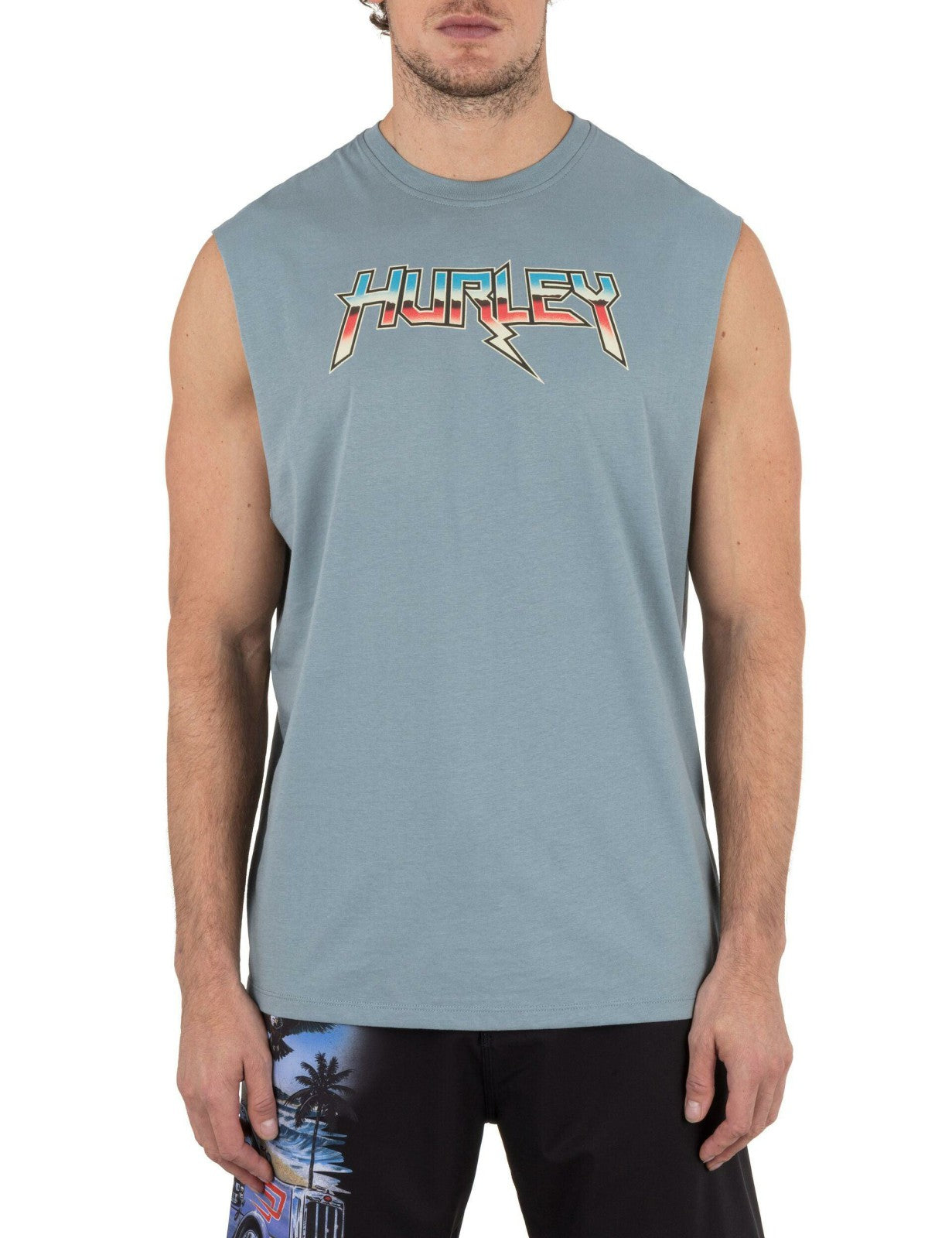 Liberty Muscle Tee - Worker Blue