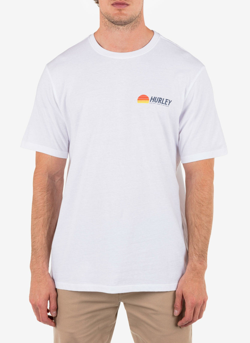 Everyday Sun Stripes Short Sleeve - White