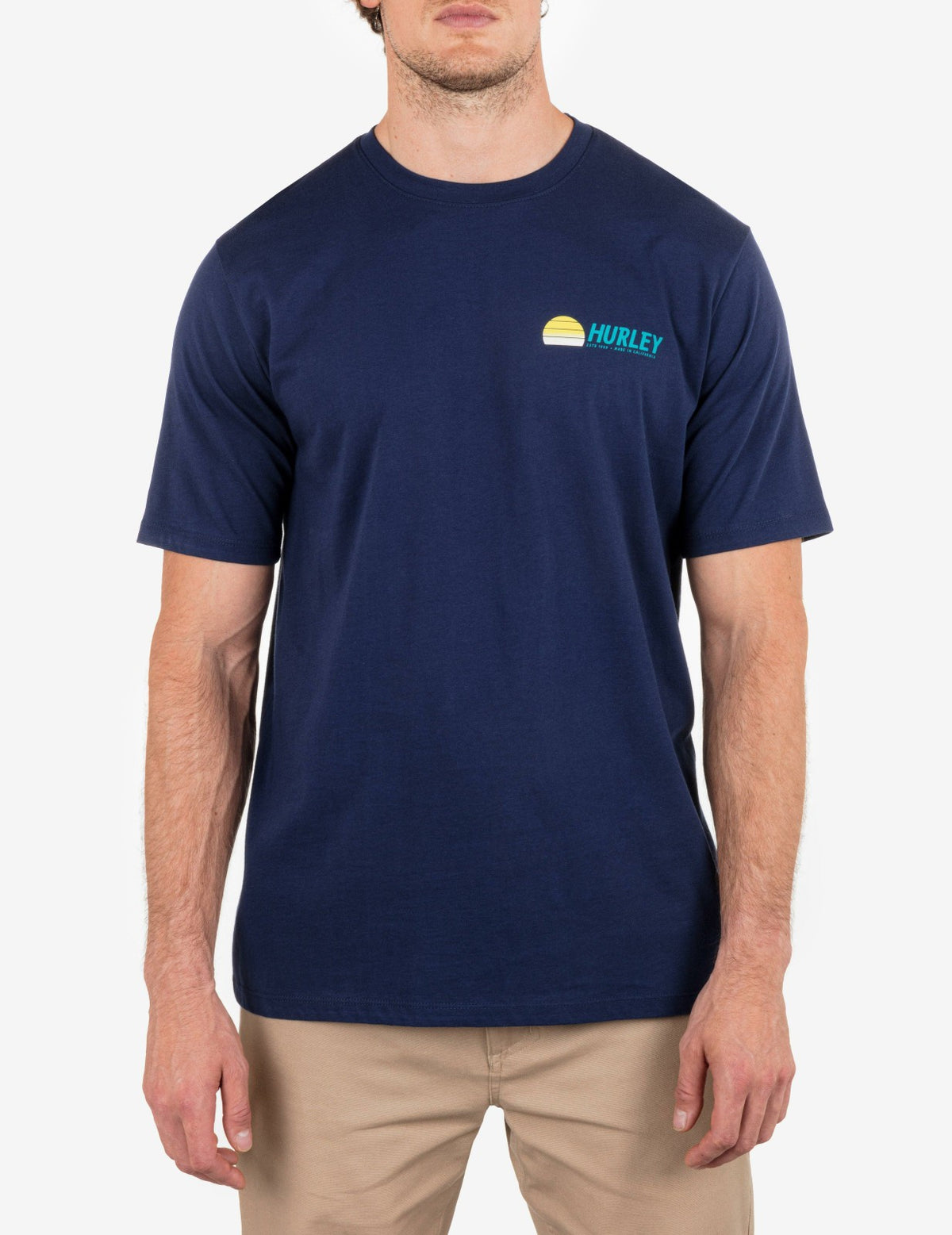 Everyday Sun Stripes Short Sleeve - Midnight Aqua