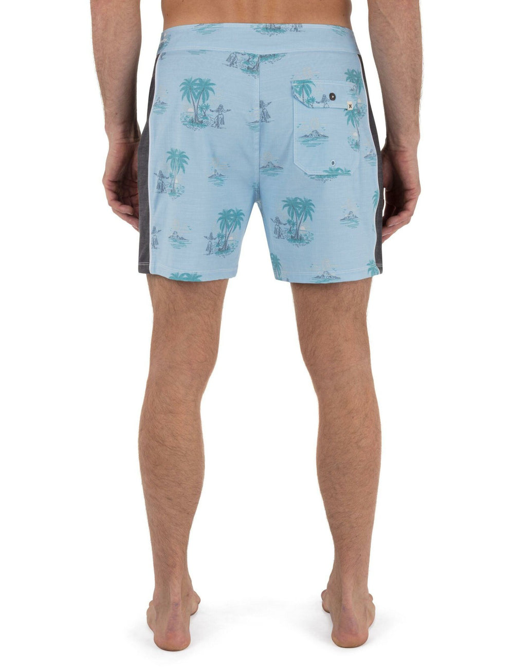 Phantom Naturals Blocked Session Boardshort 16" - Eifel Blue