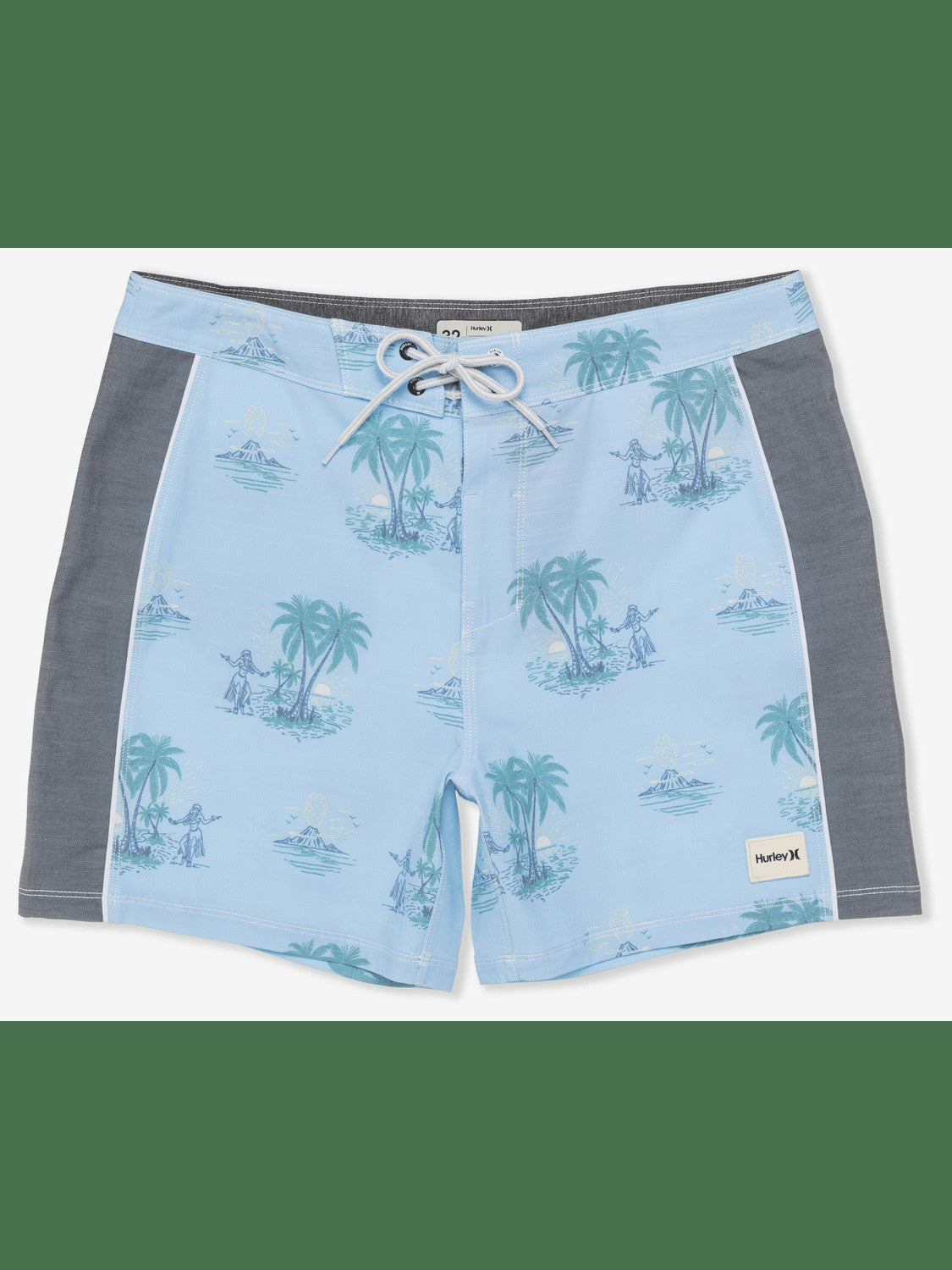 Phantom Naturals Blocked Session Boardshort 16" - Eifel Blue