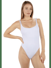 Amphora Moderate One Piece Swimsuit - White