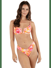 Tropic Dreams V Front Skimpy Bikini Bottom - Poppy
