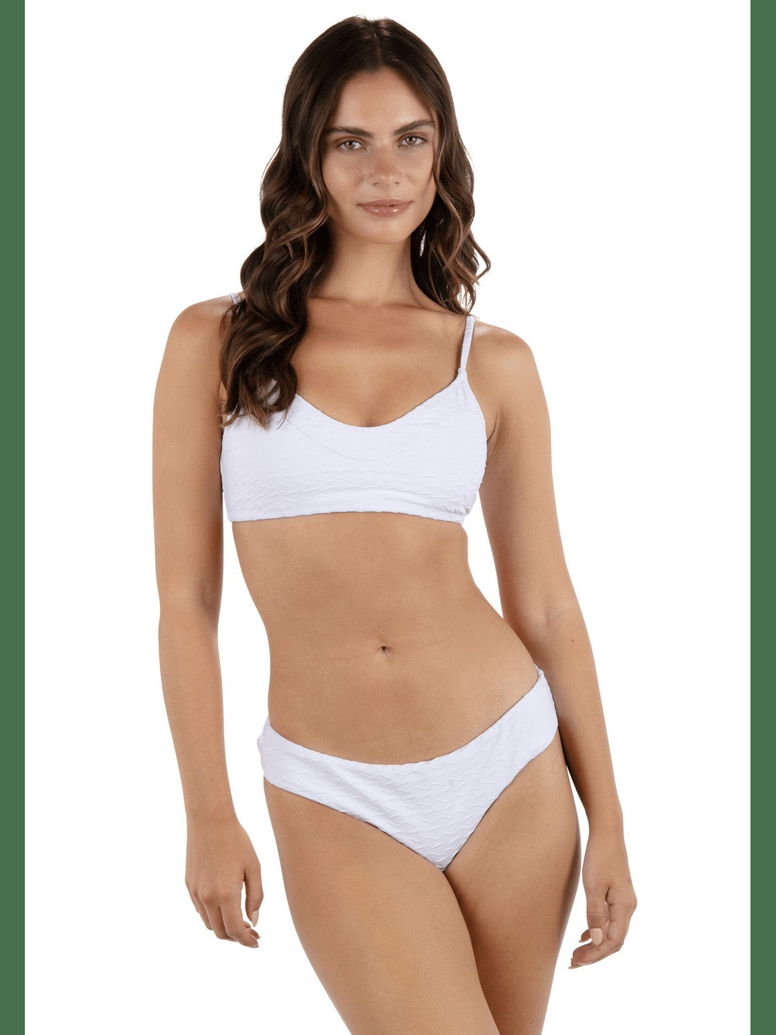 Amphora Bralette Bikini Top - White