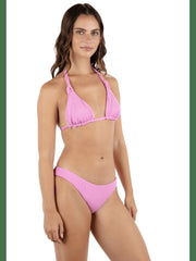 New Wave Jacquard Moderate Bikini Bottom - Aster