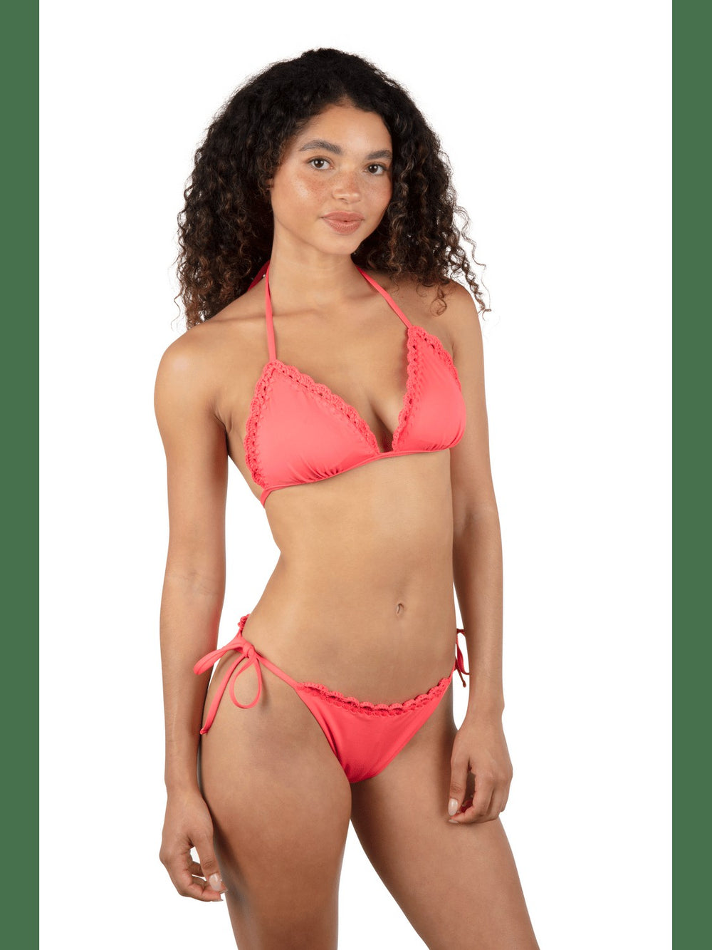 Macrame Triangle Bikini Top - Poppy