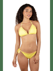 Macrame Triangle Bikini Top - Mimosa