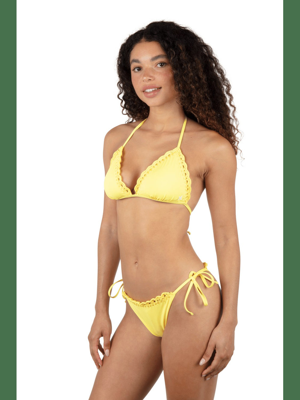 Macrame Triangle Bikini Top - Mimosa