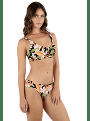 Atrium Tropical Moderate Bikini Bottom - Black