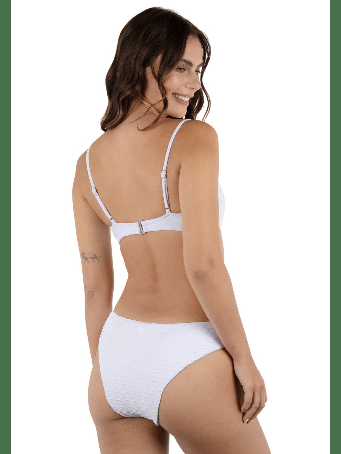 Amphora Mid Rise Cheeky Bikini Bottom - White