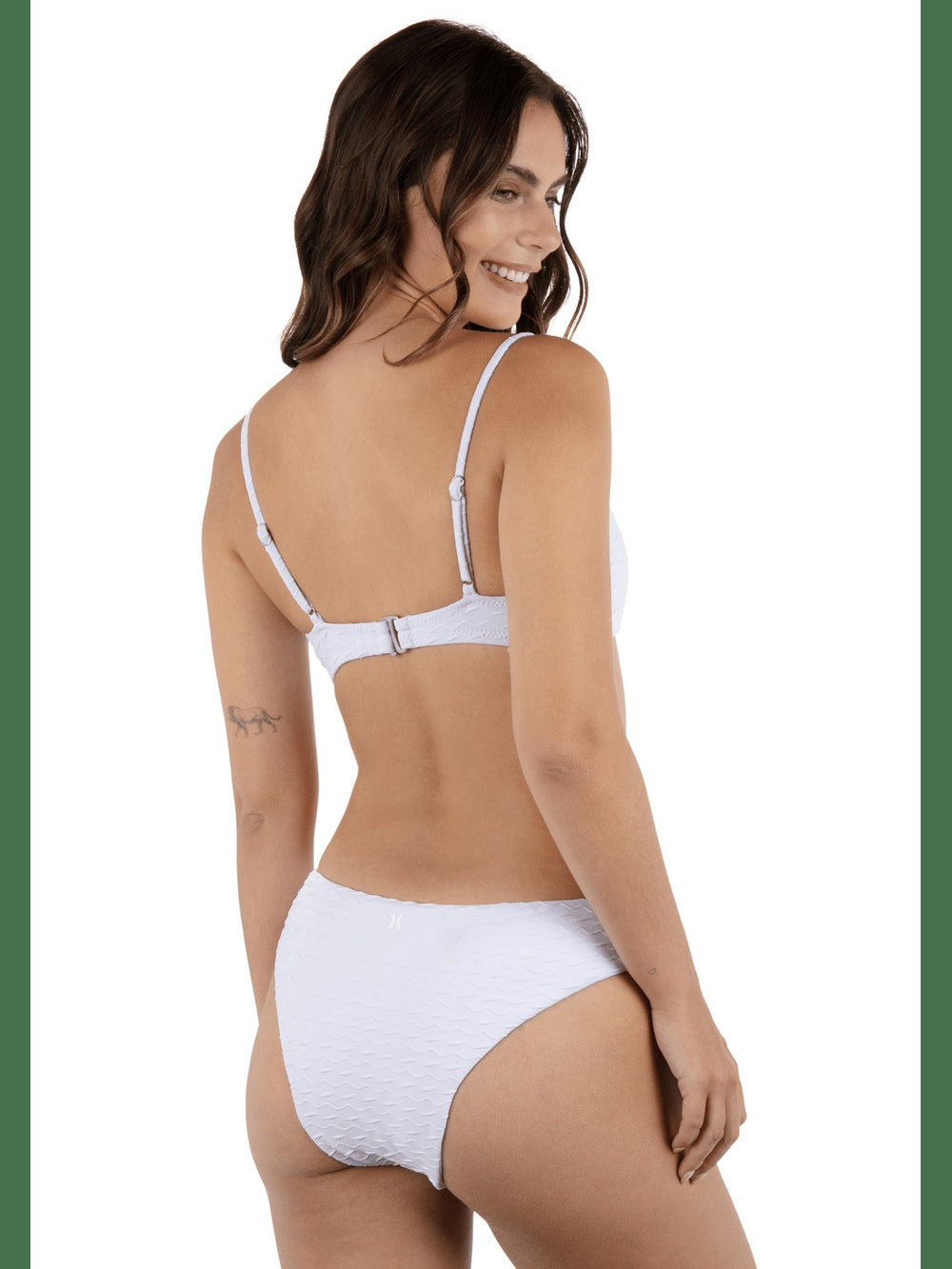 Amphora Mid Rise Cheeky Bikini Bottom - White