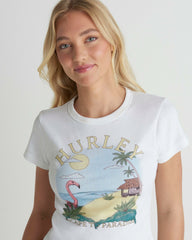 Casa Del Hurley Baby Tee - White