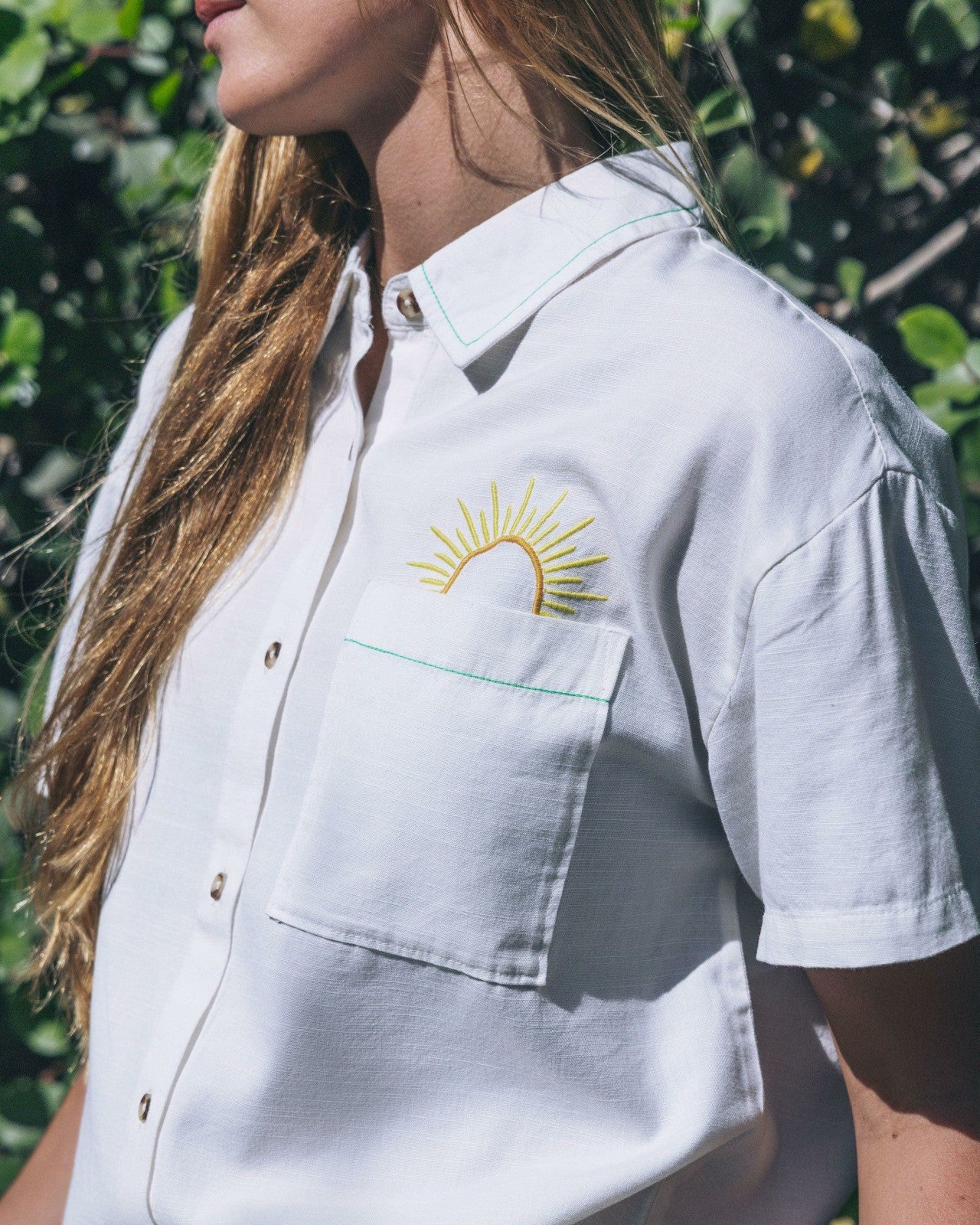 Goldie Boyfriend Short Sleeve - Off White