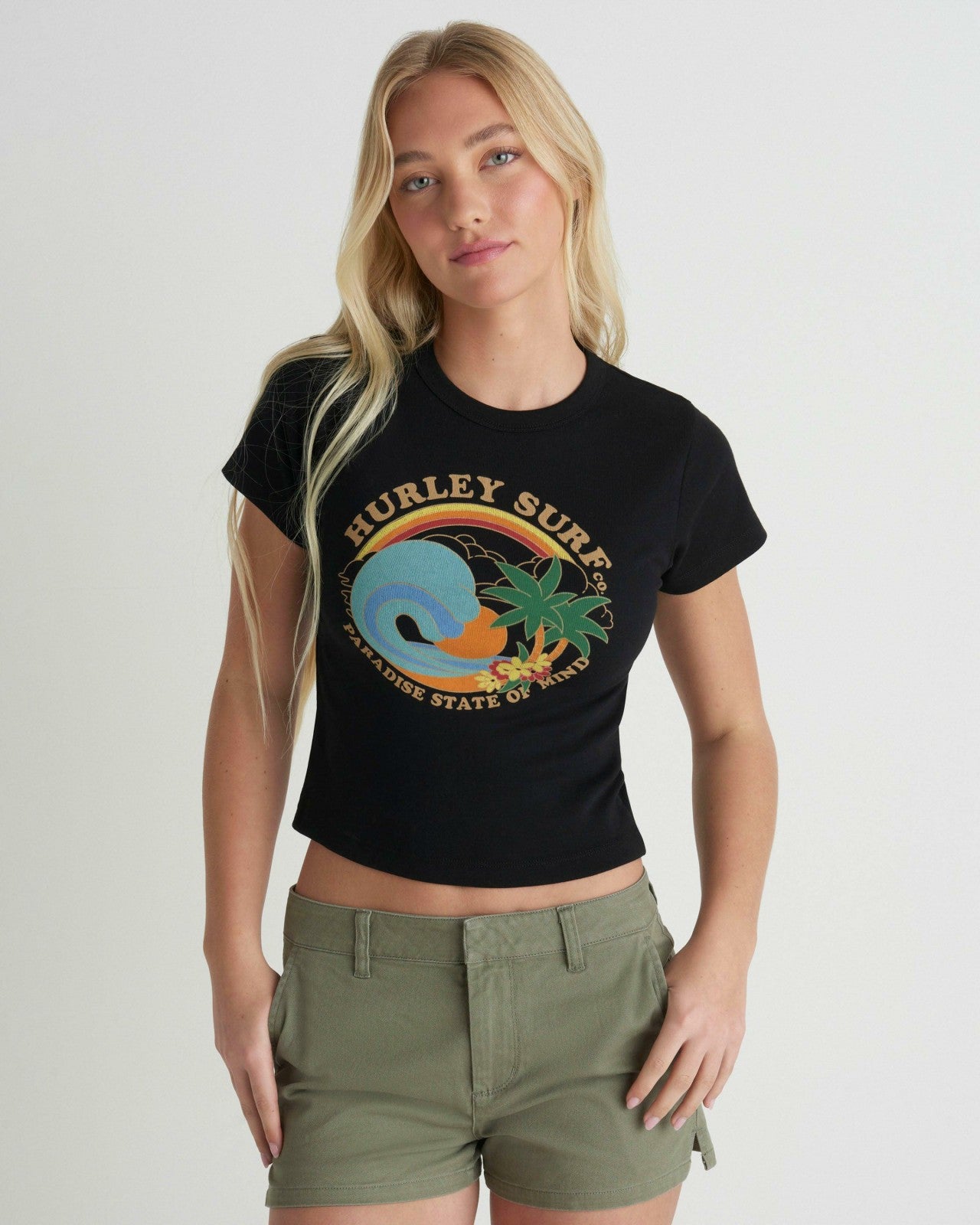 Ashbury Baby Tee - Black