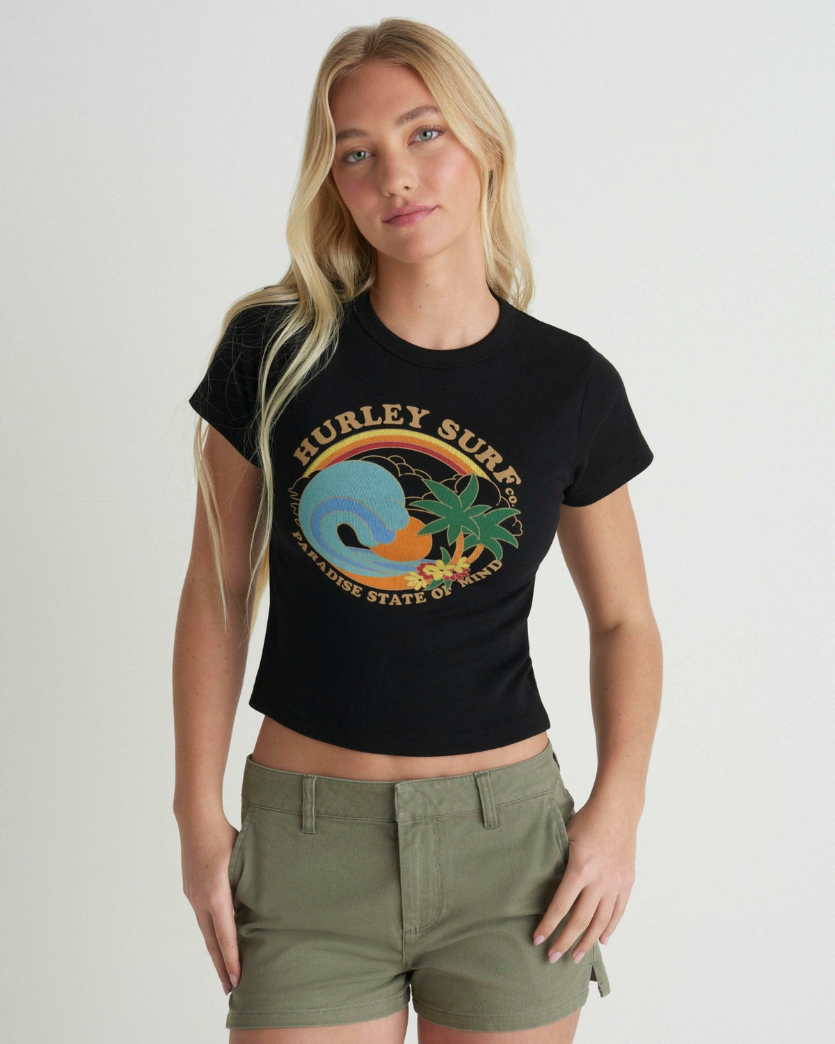 Ashbury Baby Tee - Black