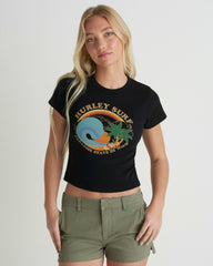 Ashbury Baby Tee - Black