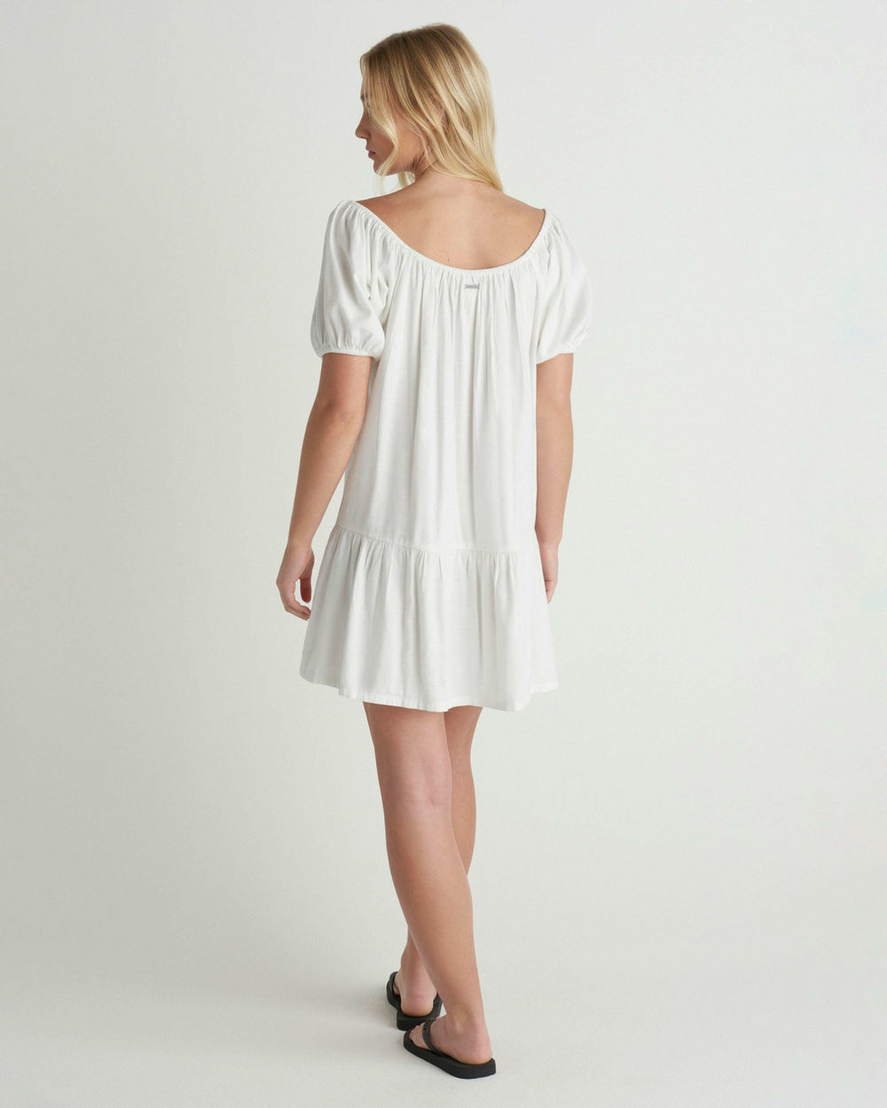 New Heights Short Sleeve Dress - Off White